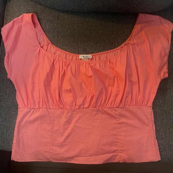 XL Pink, Peasant Style, Pin Up, Puff sleeved shirt in excellent shape! - Picture 1 of 4